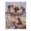 Gift For Couple Blanket, Otter Couple Fleece Blanket