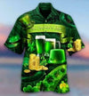 Green Beer St Aloha Hawaiian Hawaii Shirt For Summer