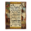 Gift For Husband Blanket, Horse To My Husband I Love You Forever And Always - Love From Wife