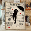 Personalized Wedding Anniversary Romantic Gifts for Wife from Husband to My Wife Blanket