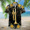 Trumpet Hawaiian Shirt, Aloha Shirt For Summer