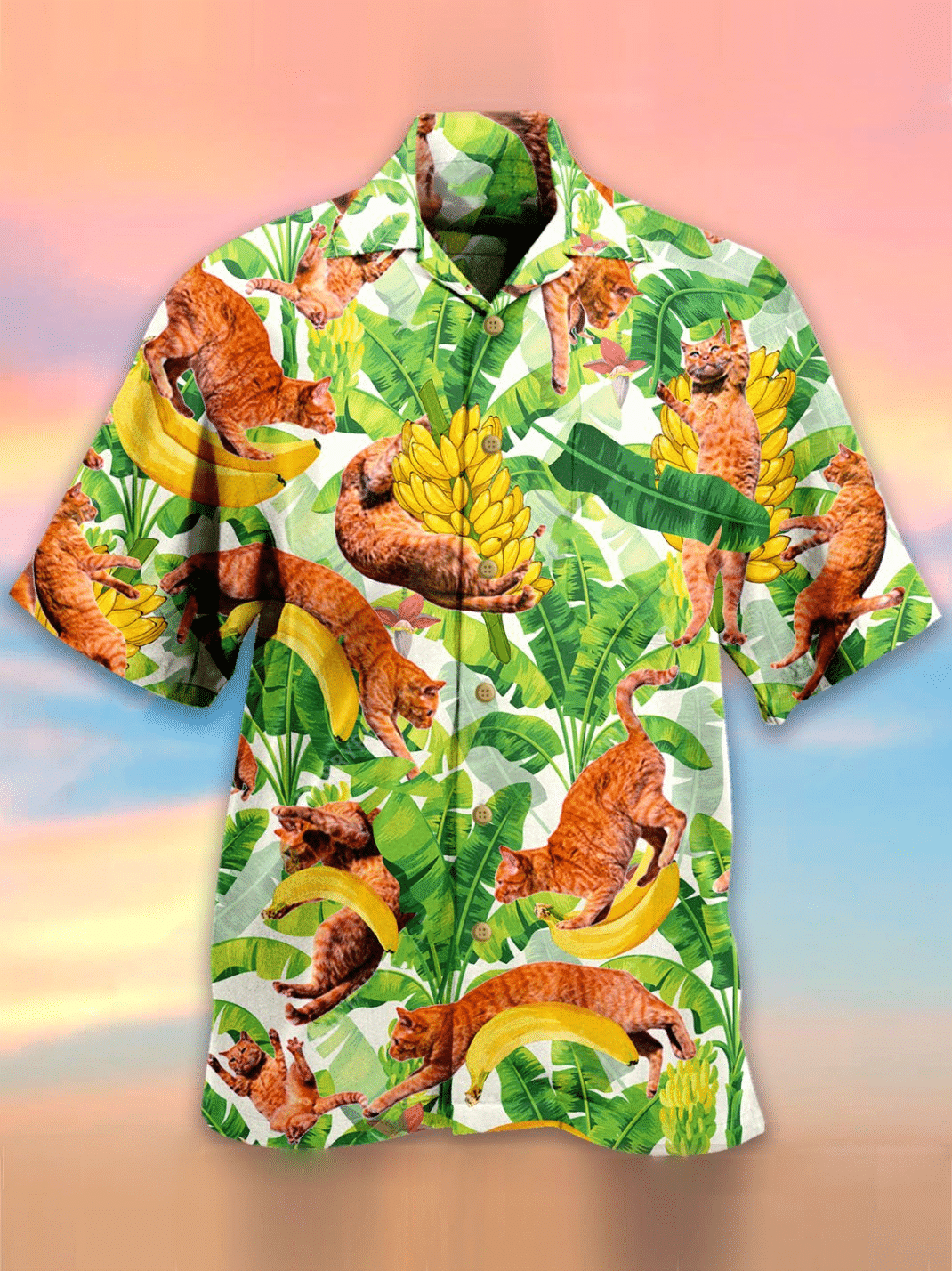 Cats With Banana Hawaiian Shirt Aloha Hawaii Shirt For Summer