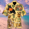 Cat And Beer Hawaiian Shirt, Aloha Shirt For Summer