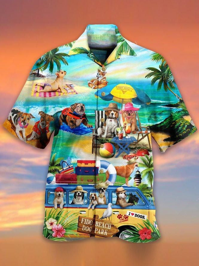 Funny Dog Hawaiian Shirt, Aloha Shirt For Summer