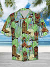 Cactus Boots Hawaiian Shirt, Aloha Shirt For Summer