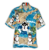 Husky Hawaiian Shirt, Aloha Shirt For Summer