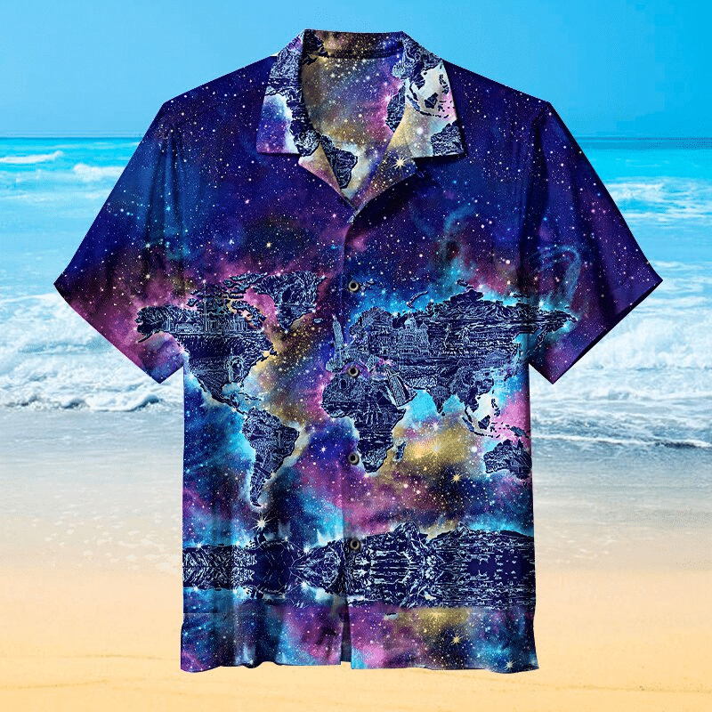Galaxy Hawaiian Shirt, Aloha Shirt For Summer