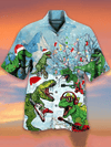 Dinosaur Hawaiian Shirt, Aloha Shirt For Summer