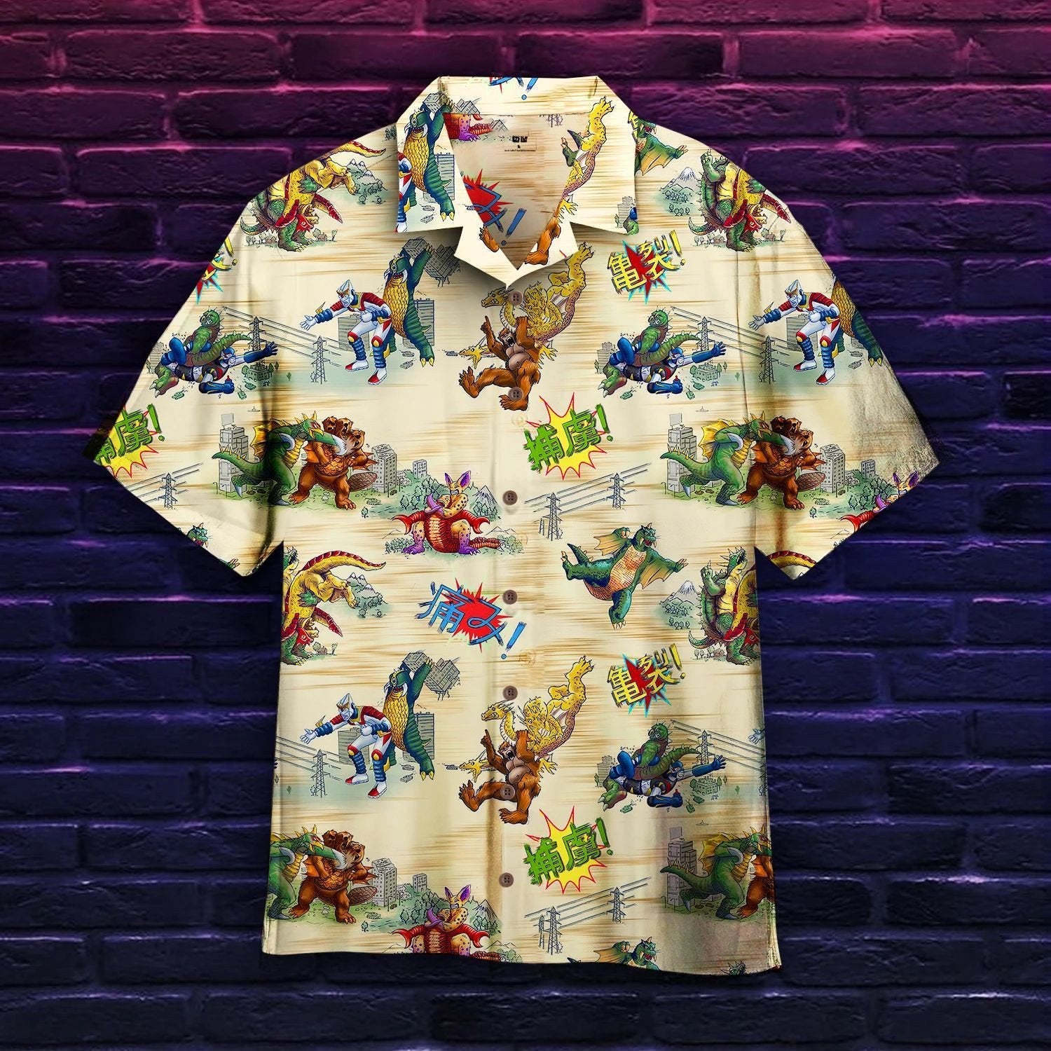 Godzilla King Of Monster Hawaiian Shirt, Aloha Shirt For Summer