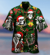 Merry Xmas Skulls Hawaiian Shirt, Aloha Shirt For Summer