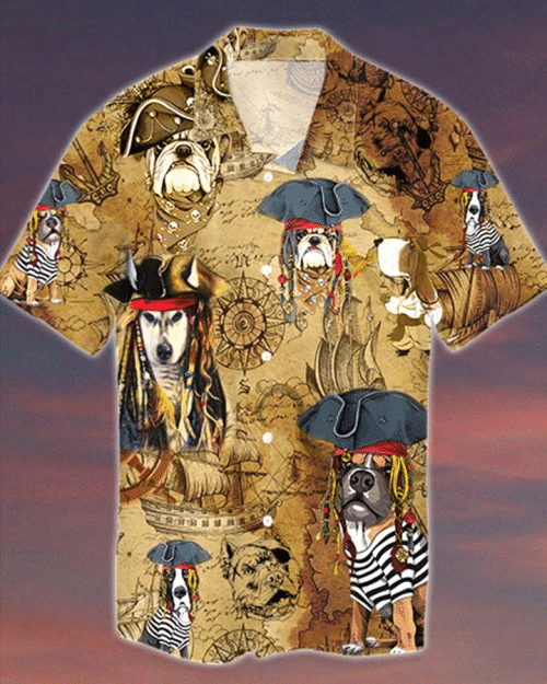 Pirates Dog Hawaiian Shirt, Aloha Shirt For Summer