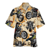 Skull Motorcycle Hawaiian Shirt, Aloha Shirt For Summer