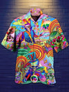 Skull Hippie Hawaiian Shirt, Aloha Shirt For Summer