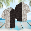 White &amp; Black Cat Hawaiian Shirt, Aloha Shirt For Summer