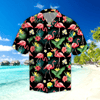 Flamingo Hibiscus Hawaiian Shirt, Aloha Shirt For Summer