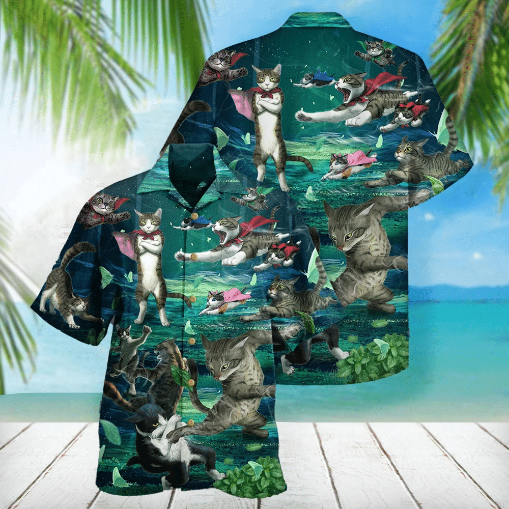 Cat Lover Hawaiian Shirt, Aloha Shirt For Summer