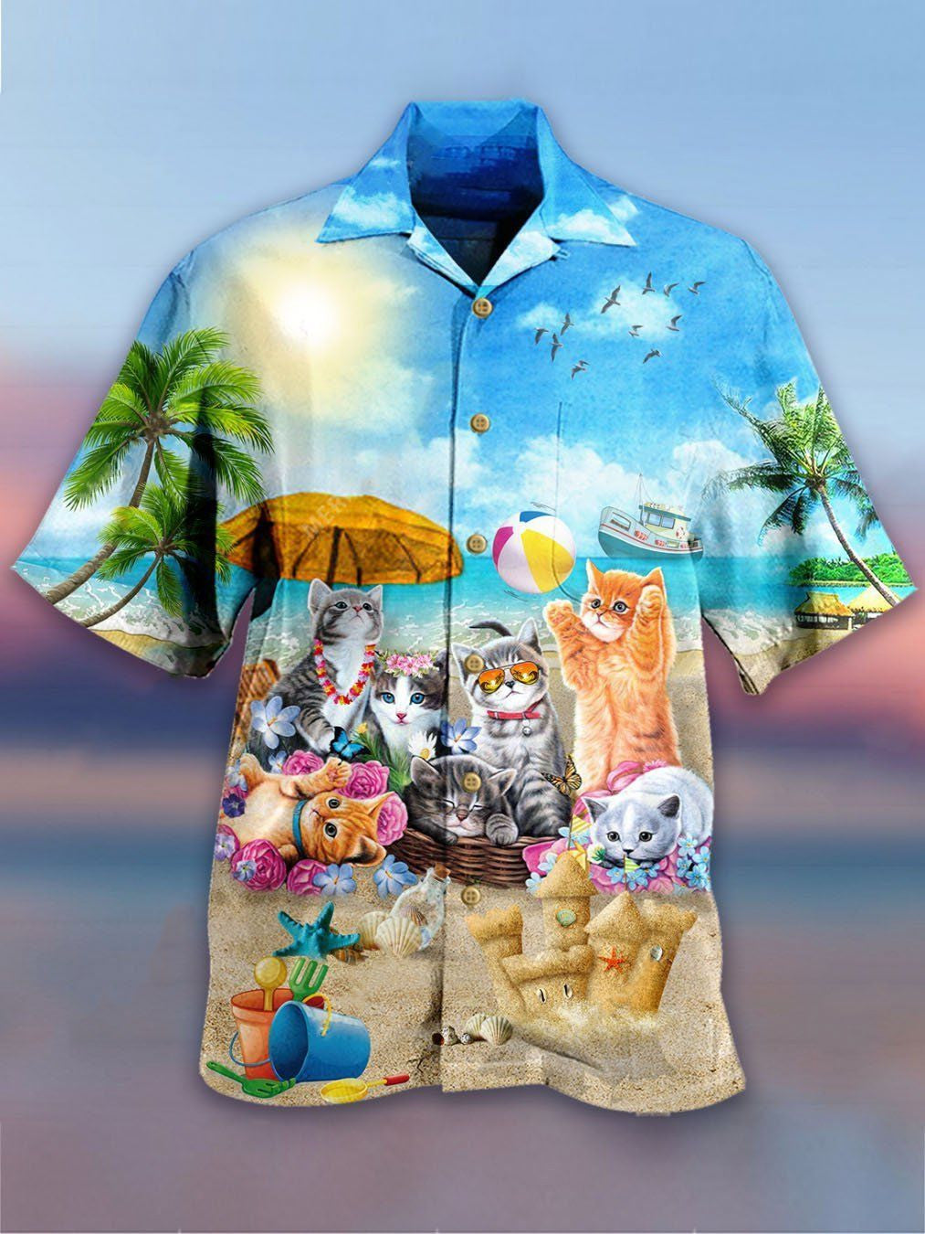 Cats Hawaiian Shirt, Aloha Shirt For Summer