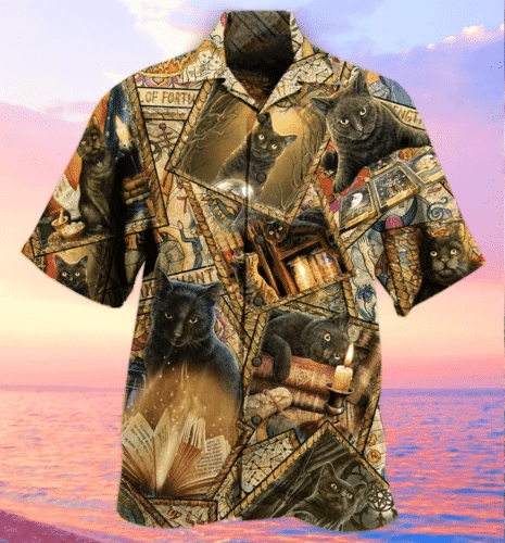 Magic Cats Hawaiian Shirt, Aloha Shirt For Summer