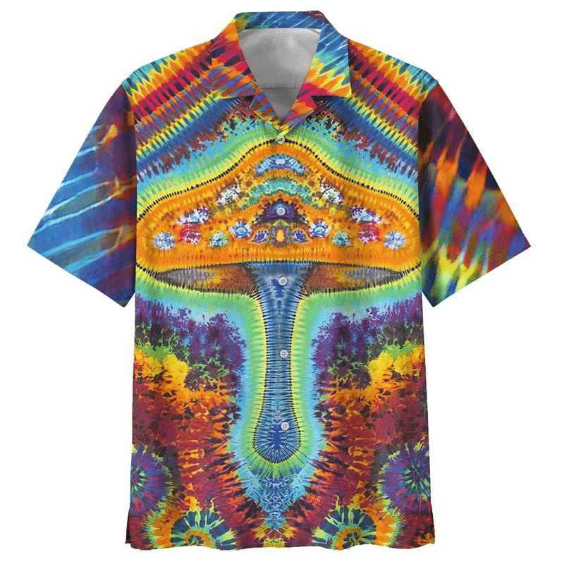 Hippie Magic Mushroom Hawaiian Shirt, Aloha Shirt For Summer