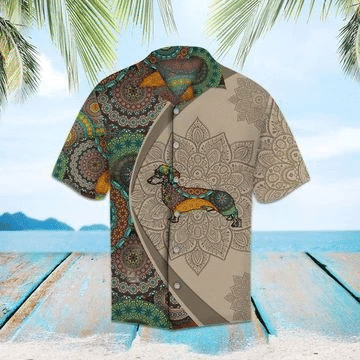 Dog Mandala Hawaiian Shirt, Aloha Shirt For Summer