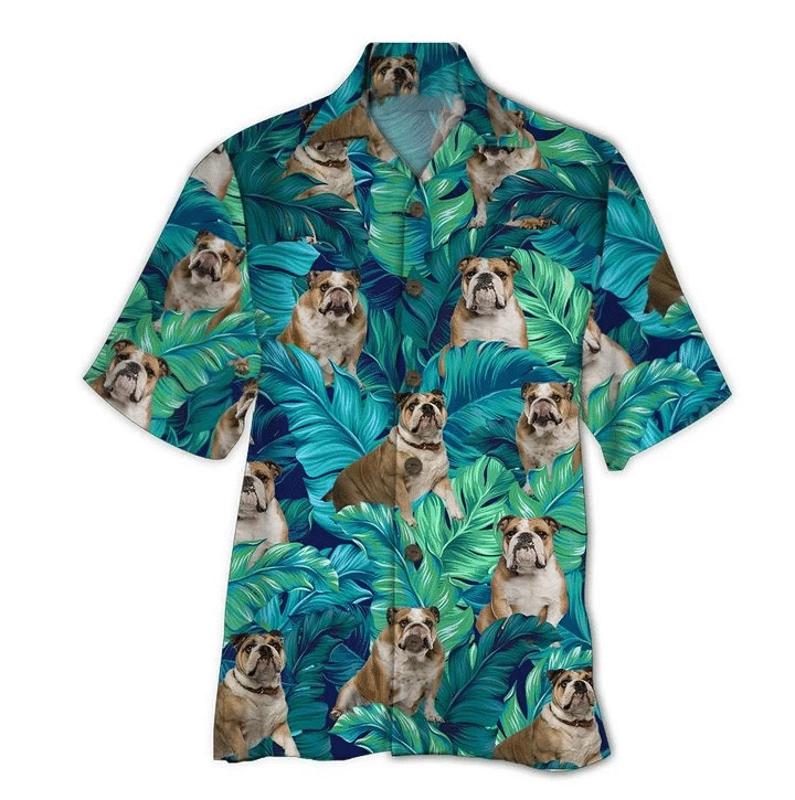 England Bulldog Hawaiian Shirt, Aloha Shirt For Summer