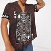 3D King Skull Heart Couple Custom nAME Short Sleeve Shirt Aloha Shirt For Summer Unisex Hawaiian Shirts Hawaii Shirt