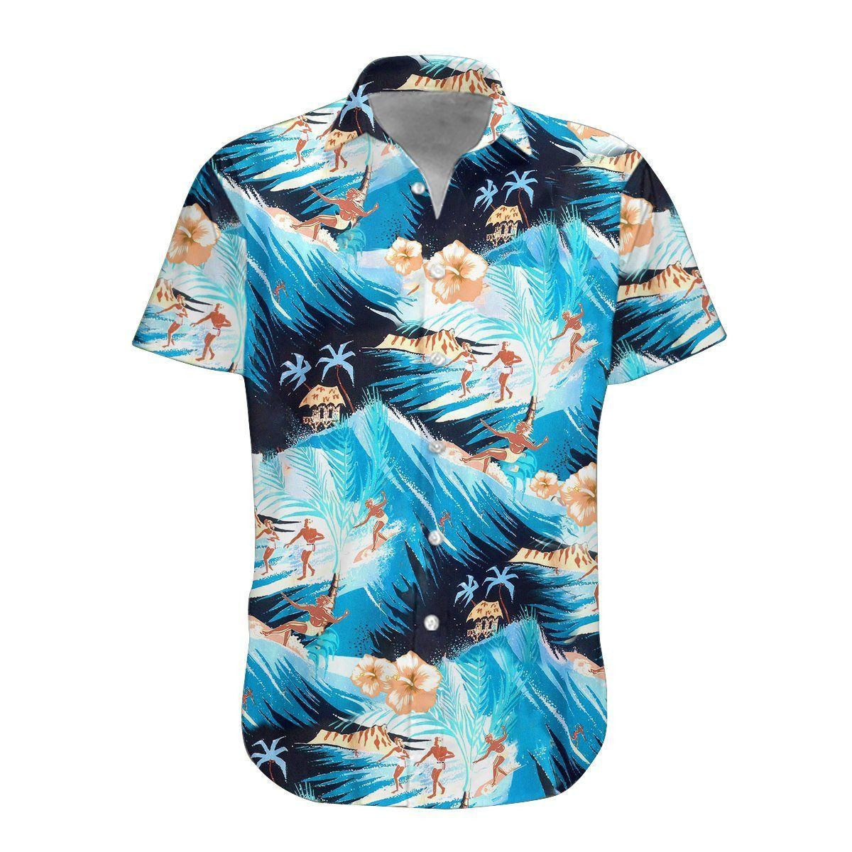 Hawaiian Shirt, Aloha Shirt For SummerSurfing Hawaii Shirt