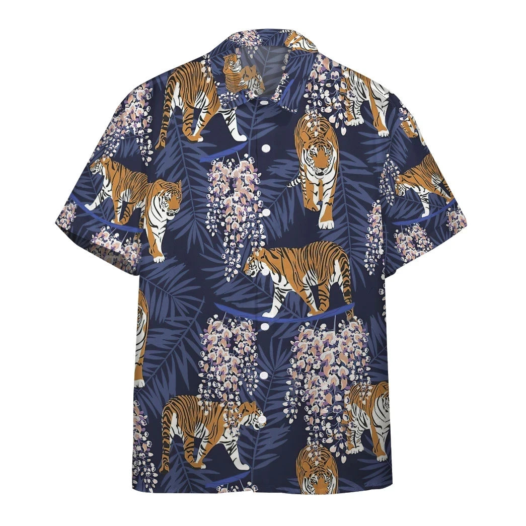 Hawaiian Shirt, Aloha Shirt For SummerSiberian Tiger Tropical Custom Hawaii Shirt