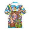 Hawaiian Short Sleeve Gearhuman 3D Hippie Woman With Guitar Custom Hawaii Shirt