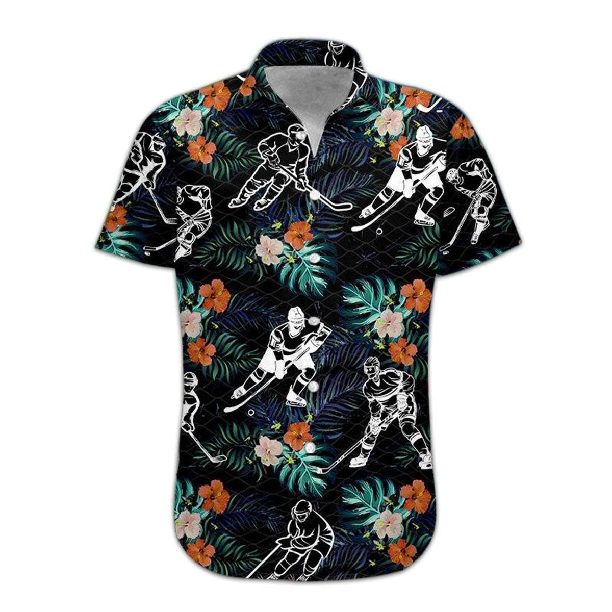Hawaiian Shirt, Aloha Shirt For SummerHockey Hawaii Shirt