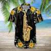 Hawaiian Shirt, Aloha Shirt For SummerSaxophone Hawaii Shirt