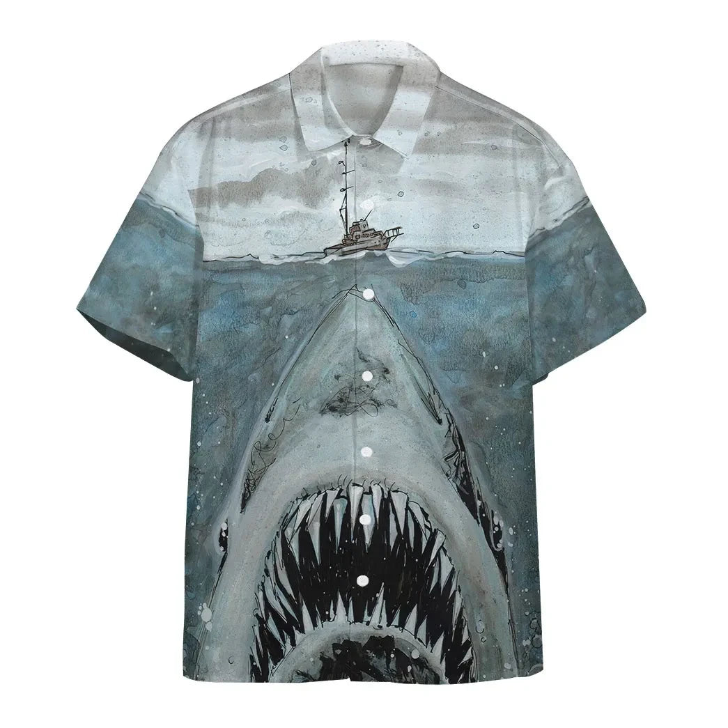 3D Let Shark Kiss You Custom Short Sleeve Shirt