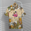 Hawaiian Shirt, Aloha Shirt For SummerFlamingo and Beer Custom Hawaii Shirt