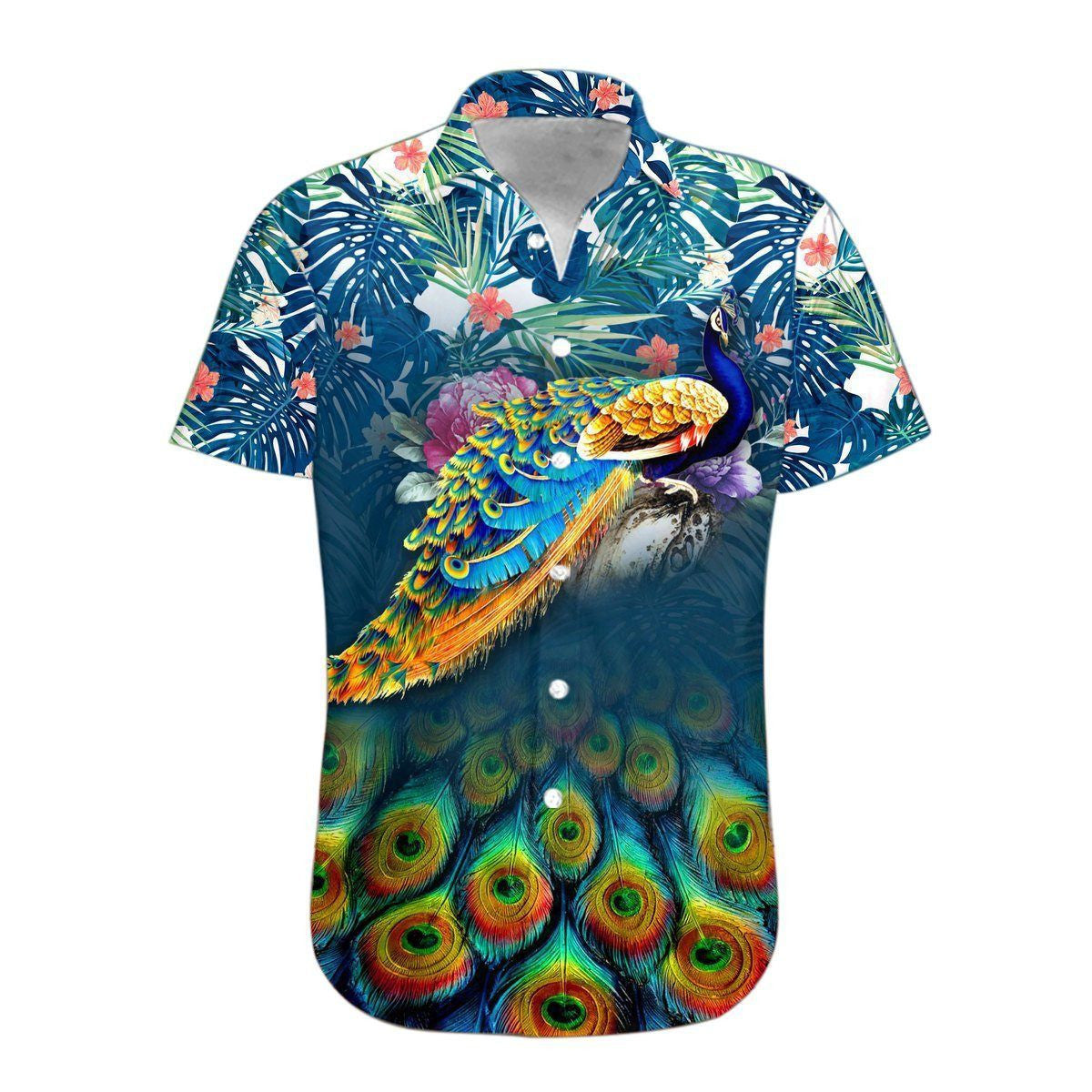 Hawaiian Shirt, Aloha Shirt For SummerPeacock Hawaii Shirt