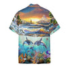 3D Paradise Bay Marine Life Custom Short Sleeve Shirt