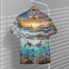 3D Paradise Bay Marine Life Custom Short Sleeve Shirt