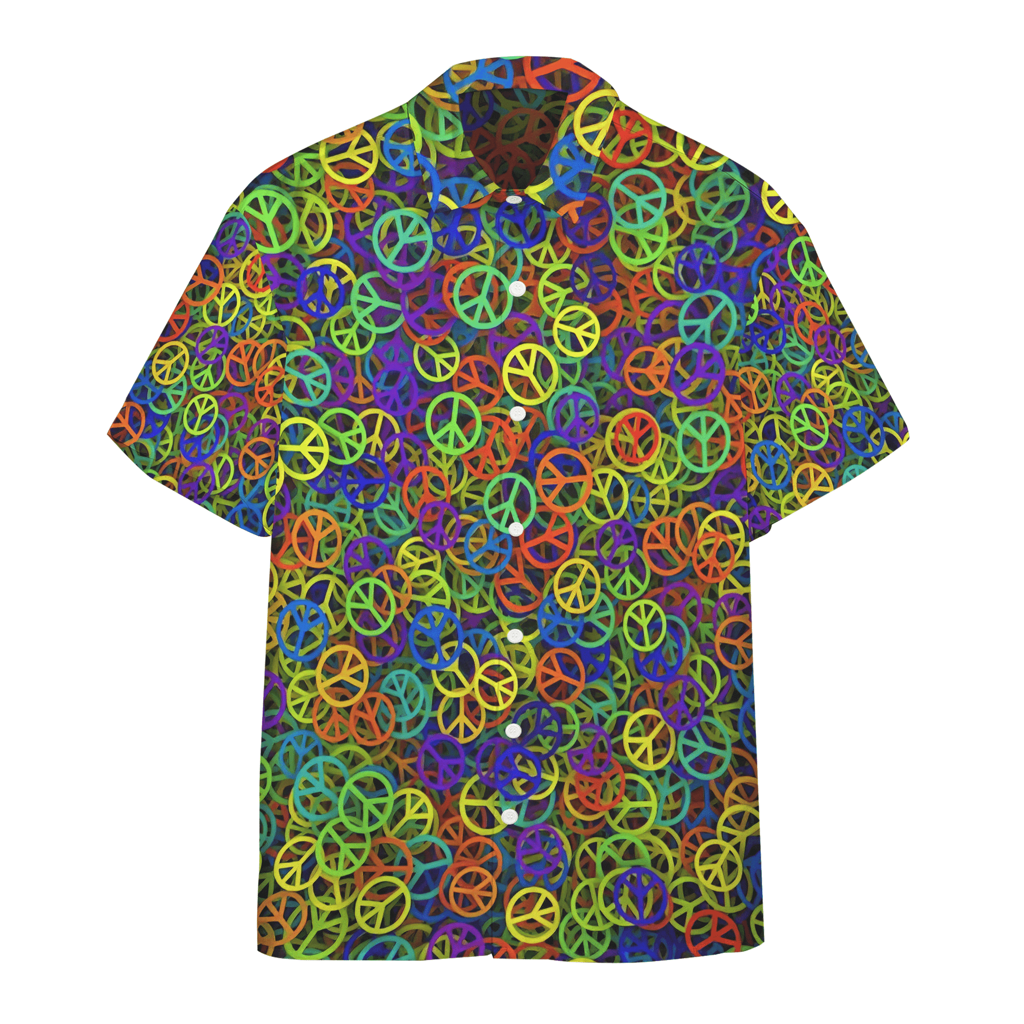 Hawaiian Shirt, Aloha Shirt For SummerHippe Peace Custom Hawaii Shirt