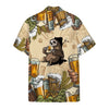 Hawaiian Shirt, Aloha Shirt For SummerSloth and Beer Custom Hawaii Shirt