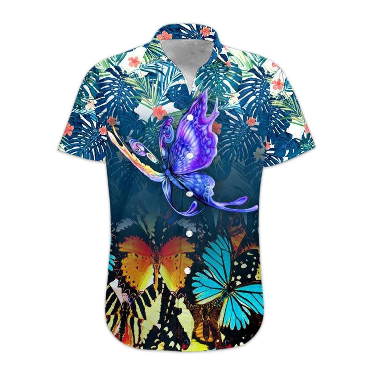 Hawaiian Shirt, Aloha Shirt For SummerButterfly Hawaii Shirt