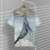 3D Let Whale Kiss You Custom Short Sleeve Shirt