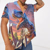 Hawaiian Shirt, Aloha Shirt For SummerT Rex Attack Custom Hawaii Shirt