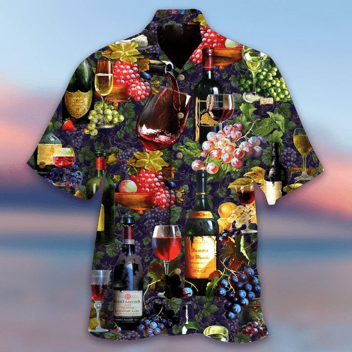 Life Is Better With A Glass Of Wine Hawaiian Shirt, Aloha Shirt For Summer