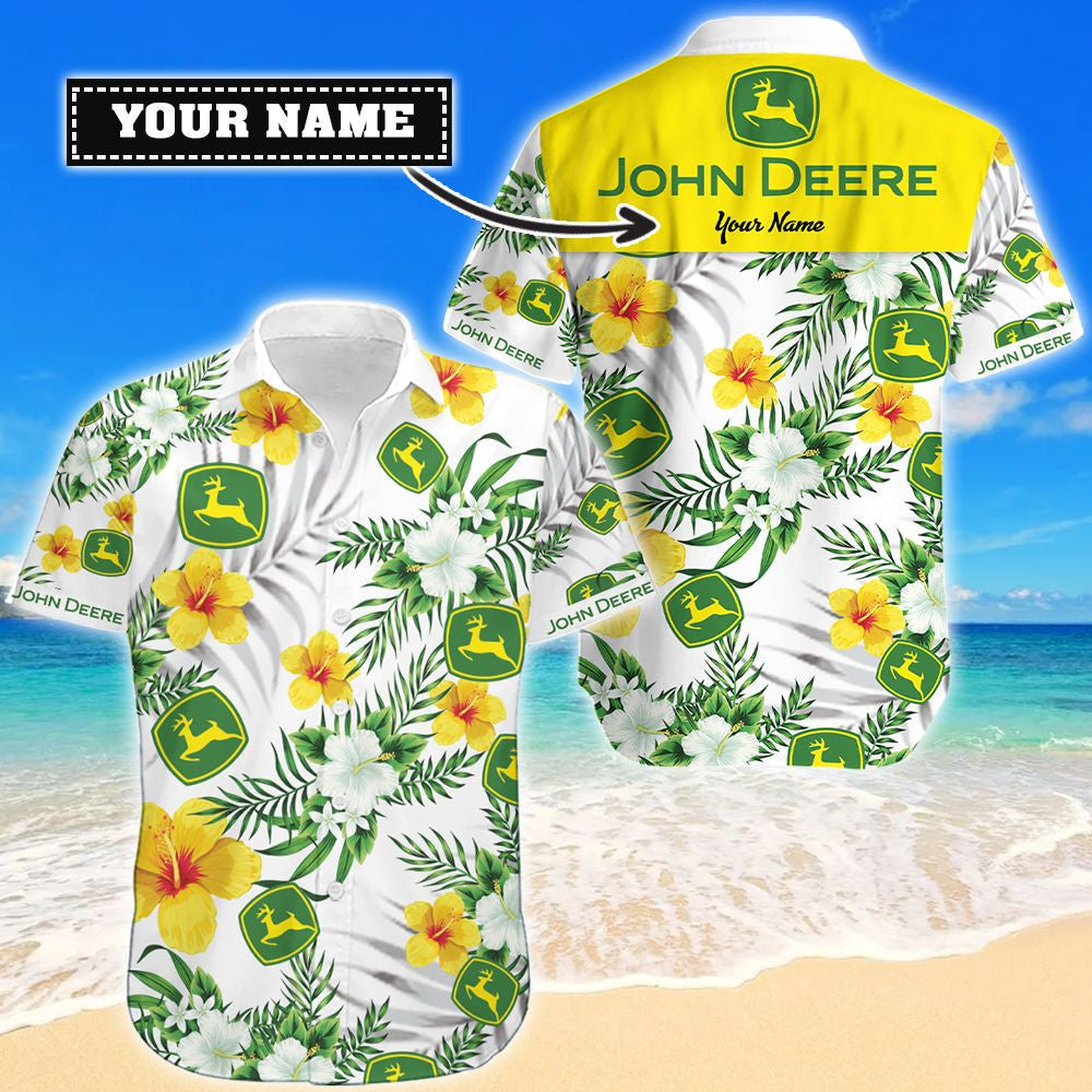 John Deer Customized Hawaiian Shirt, Aloha Shirt For Summer MTK106019Lb