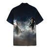 3D Ben Franklin vs. Zeus Custom Short Sleeve Shirt