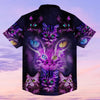 Cat Neon Hawaiian Shirt, Aloha Shirt For Summer