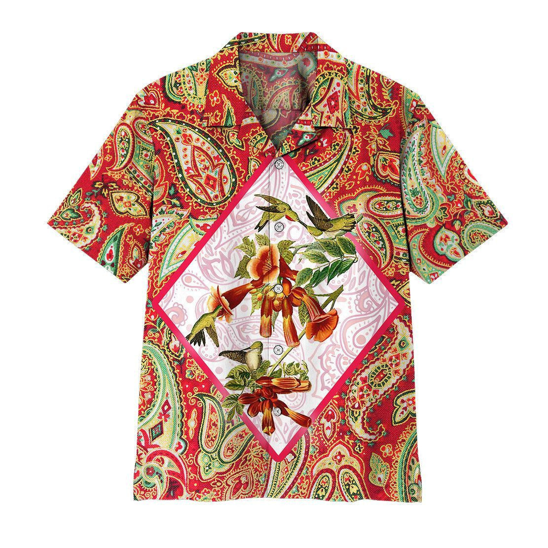 Gearhuman 3D Hummingbirds Hawaiian Shirt, Aloha Shirt For Summer