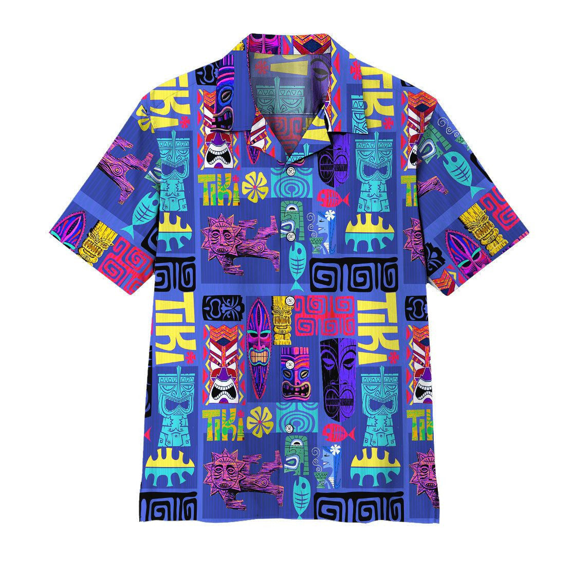 Gearhuman 3D Tiki Tiki Hawaiian Shirt, Aloha Shirt For Summer