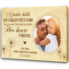 PresentsPrints, Personalized Dad Canvas, Father &amp; Daughter Together Photo Wall Art, Unique gifts ideas for Father&#39;s day