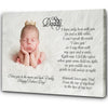 PresentsPrints, New Dad Personalized Canvas Happy First Father&#39;s Day Gift for New Daddy 1st Time Father