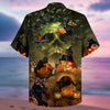 PresentsPrint, Halloween And Cats Hawaiian Shirt, Aloha Shirt